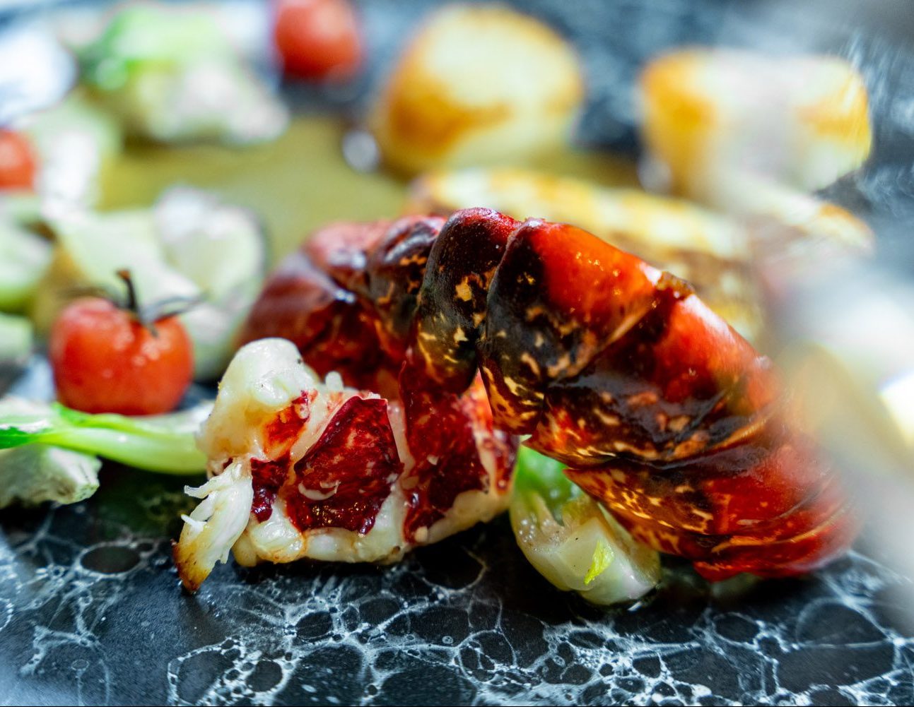 Menu crustacés - LE GRAND CERF - Restaurant étoilé